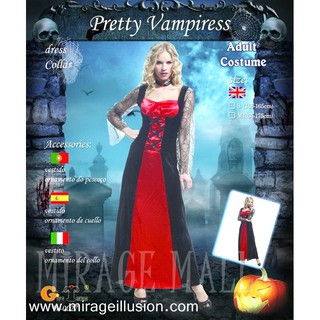 ชุดแฟนซี แวมไพร์สาวสวยเซ็กซี่ Pretty Vampiress Costumes