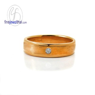 Finejewelthai-แหวนเพชร-แหวนเงิน-เพชรแท้-เงินแท้-แหวนหมั้น-แหวนแต่งงาน-Diamond-Silver-wedding-Ring-R1064di_pg