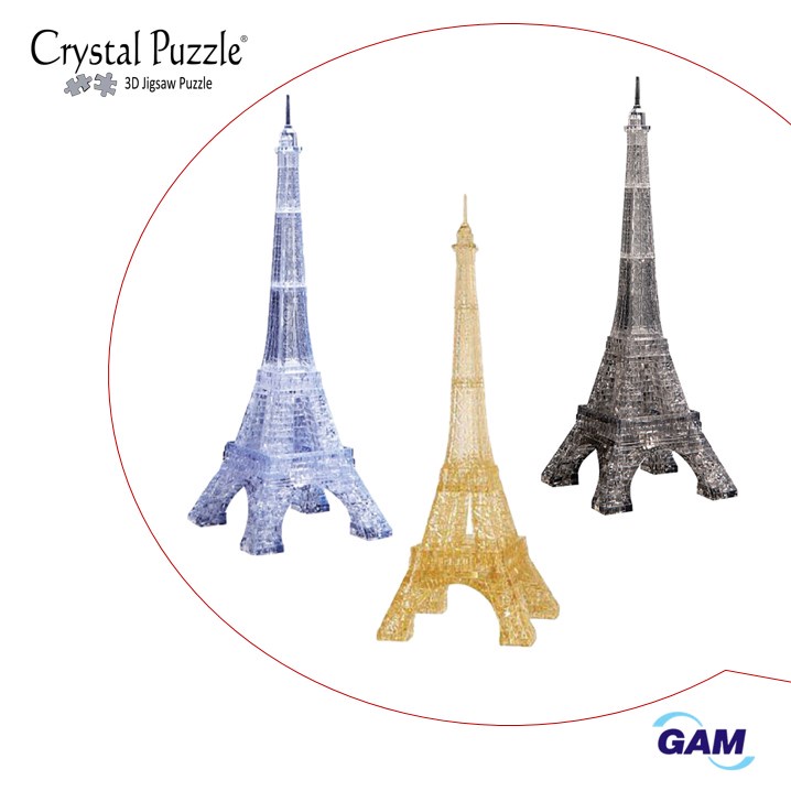 3D Crystal Puzzle ของเล่นตัวต่อสามมิติ Eiffel Tower หอไอเฟล ของแท้100% จากญี่ปุ่น สินค้าพร้อมส่ง