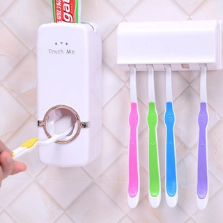 อุปกรณ์บีบยาสีฟัน พร้อมที่แขวนอุปกรณ์แปรงฟัน รุ่น toothpaste-holder-toilette-10Jun-J1