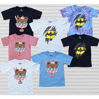 เสื้อยืดเด็กหญิง เด็กชาย cotton 100% : ลาย BATMAN, BEAR