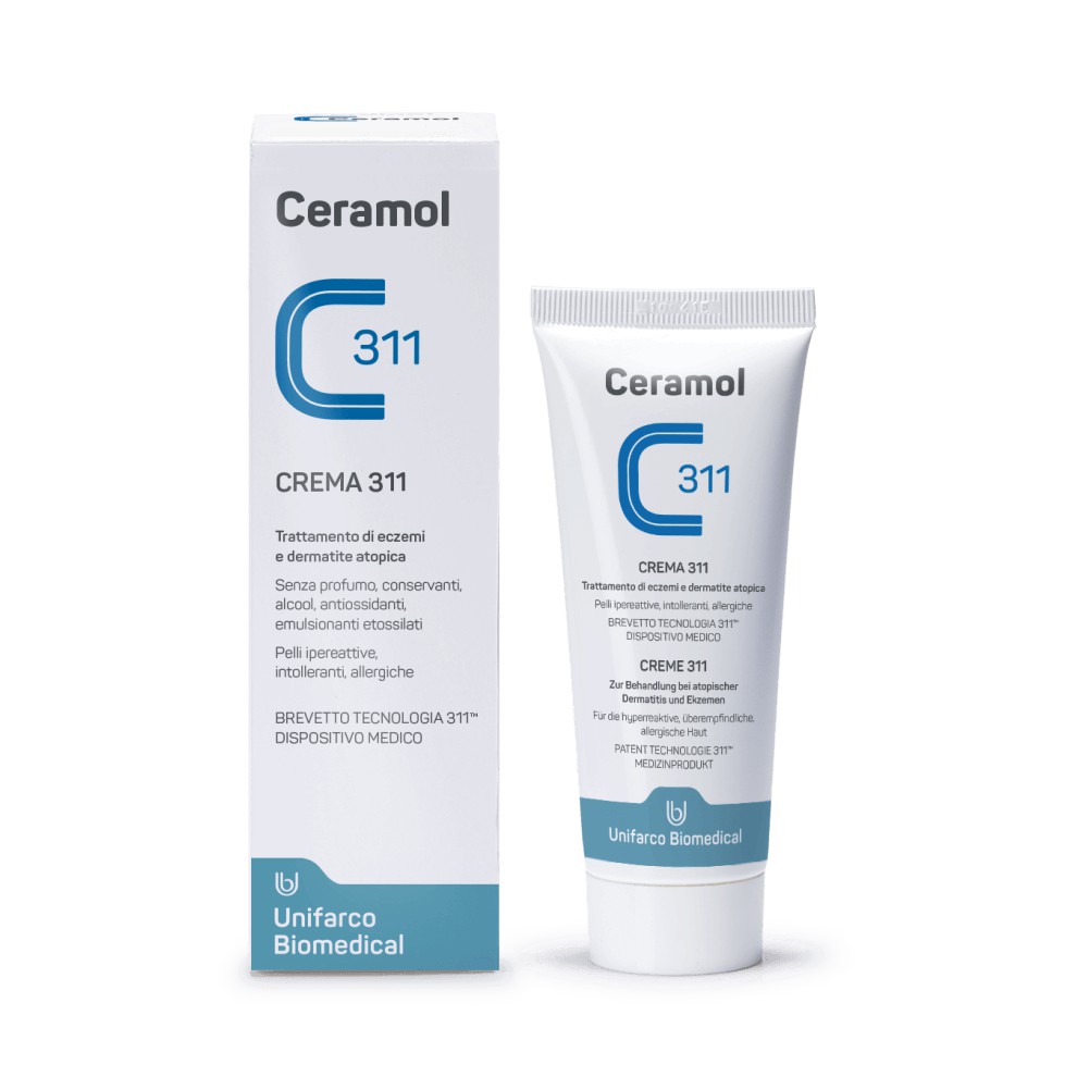 Ceramol Cream 311 Eczema and Atopic Dermatitis Treatment 75ml เซอรามอล ครีม 311