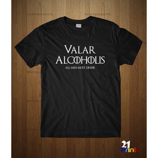 Valar Alcoholis ผู้ชายทุกคนต้องดื่มเสื้อเชิ้ต AH4