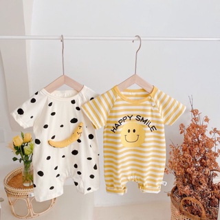 เสื้อผ้าเด็ก รอมเปอร์ กล้วย Happy smile น่ารักๆ ส่งของทุกวัน