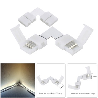 อุปกรณ์เชื่อมต่อมุม PCB 4 Pin L 2835 5050 ขนาด 10 มม.