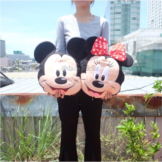 หมอนผ้าห่ม Mickey มิกกี้ &amp; Minnie มินนี่ อ้าปาก 35x58นิ้ว