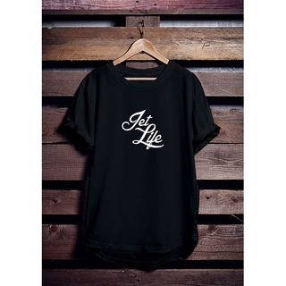 เสื้อยืดผ้าฝ้าย เสื้อยืด พิมพ์ลาย Jet Life Motif Distro สําหรับผู้ชาย และผู้หญิง