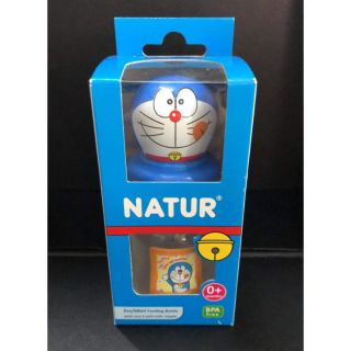 Natur ขวดนม DORAEMON 2oz ทรงถั่ว ฝาครอบโดราเอม่อน