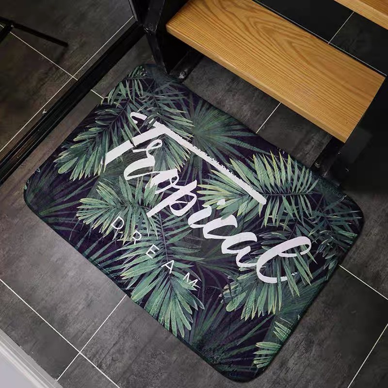 พรมเช็ดเท้า พรมปูพื้น ซับน้ำได้ดี นุ่มสบาย ด้านล่างเป็นยางกันลื่น รุ่นลายการ์ตูน#B016 - รูปที่ 3