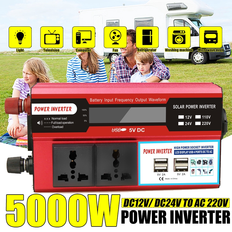 Convertisseur 5000W DC48V Vers AC220V – Onde Sinusoïdale Modifiée – Solaire – ST-5000W