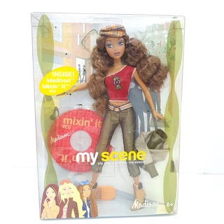 RARE Mattel My Scene Hanging Out Madison Barbie Doll B9877 2003 African American with VCD ตุ๊กตามายซีน เมดิสัน