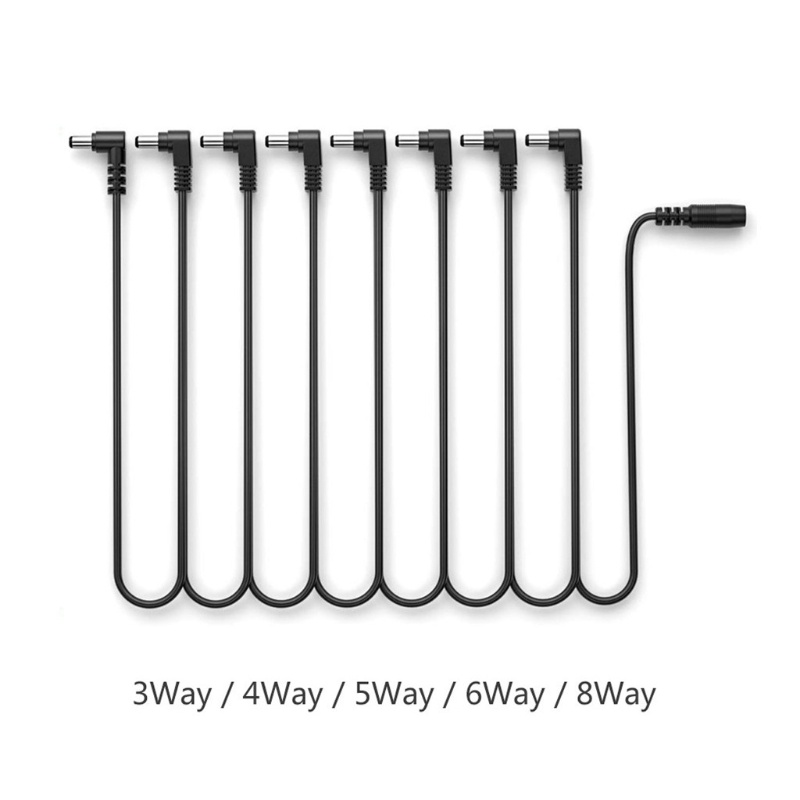 Mon 9V 2A 8 Way Guitar Pedal Power Supply Cable Power Supply Adapter Splitter Cord