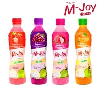 (แพ็ค 6 ขวด)M-Joy น้ำผลไม้เข้มข้น ผสมวุ้นน้ำมะพร้าว