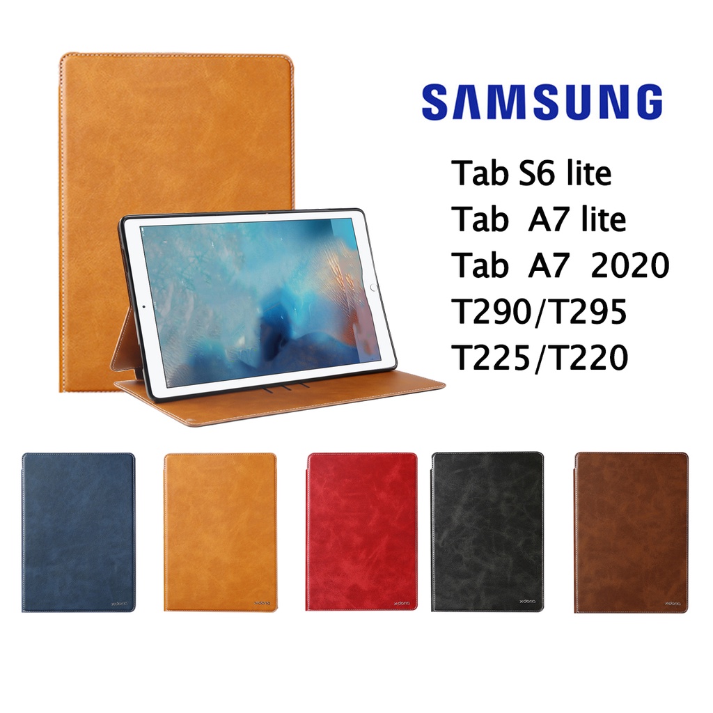 เคสฝาพับ หนัง แท็บเล็ต ใส่นามบัตรได้ FOR SAMSUNG Galaxy Tab A 7.0 T280 T285/Tab a 8 2019 T295 T290/TAB S2 8.0 T715 T710