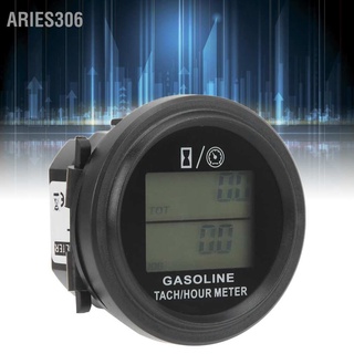 Aries306 Engine Hour Meter Tachometer Digital TOT Recording Resettable JOB Timer with Dual Screen Display Backlight