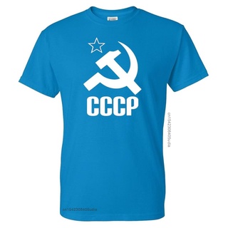 T-shirt  เสื้อยืดแขนสั้นลําลอง คอกลม พิมพ์ลาย the soviet russia แฟชั่นฤดูร้อน สไตล์บูติก สําหรับผู้ชายS-5XL