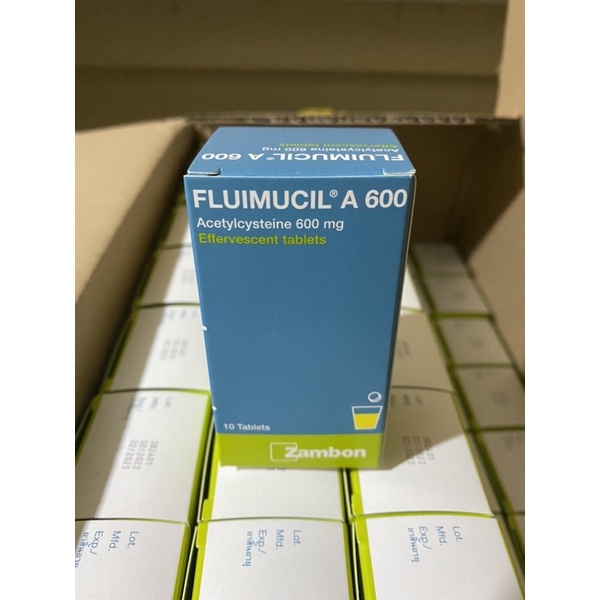 พร้อมส่ง Fluimucil 600MG (ฟูลมูซิล)เม็ดฟู่ ละลายเสมหะ - s.s.s.phama ...
