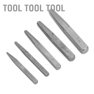 5pcs Screw Extractor Broken Damaged Bolt Easy Out Removal Tool Square Type