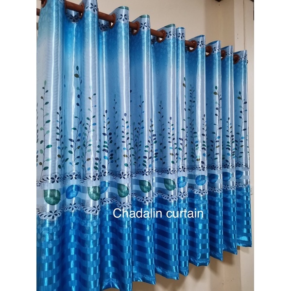 แนะนำ ผ้าม่าน ผ้าม่านแบบตาไก่ สำหรับหน้าต่าง ประตู กั้นห้อง พิมพ์ลายสองหน้ากันยูวี70% ราคาพิเศษ มีเก็บเงินปลายทาง