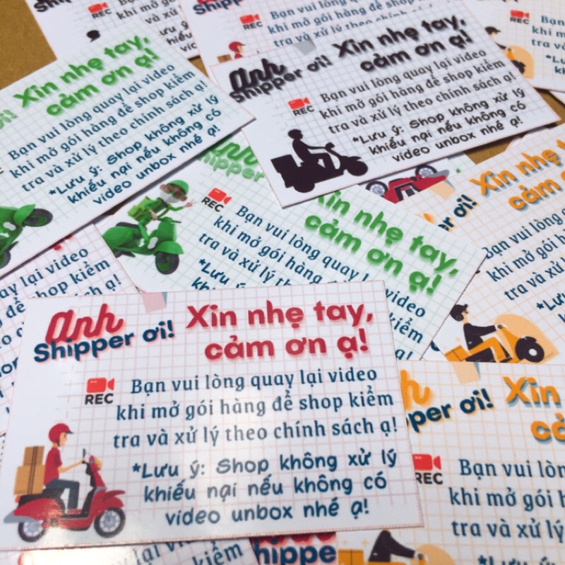 100 แสตมป์ PLEASE BE GENTLE & UNBOX VIDEO RECORDING 4X6 ซม. สําหรับ