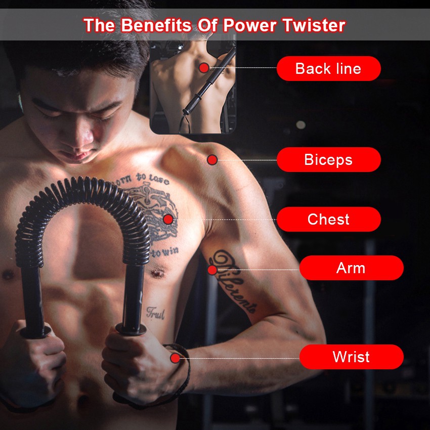 สปริงมือหัก อุปกรณ์สร้างกล้ามแขน กระชับต้นแขน Power Twister 20KG - รูปที่ 2