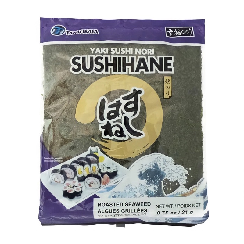 สาหร่ายทะเลย่าง สาหร่ายญี่ปุ่น สาหร่ายห่อข้าว สาหร่ายแผ่น สาหร่ายเกาหลี Takaokaya Roasted Sushi Nori Seaweed 🇯🇵