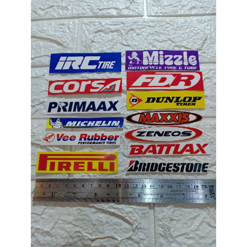 Pirelli irc corsa fdr mizzle dunlop zeneos battlax สะพานหิน michelin maxxis ยาง sponsor สติกเกอร์