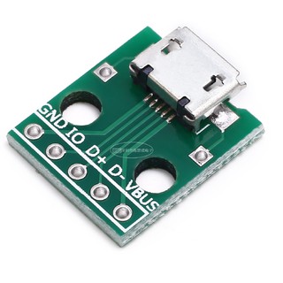 หัวแปลงอะแดปเตอร์ Micro USB Adapter 5pin Type B PCB Converter for Arduino