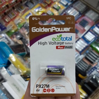 ถ่านกล้อง Golden Power PX27M, PX27G, 4LR43, 4AG12  6V จำนวน 1ก้อน ของใหม่ ของแท้