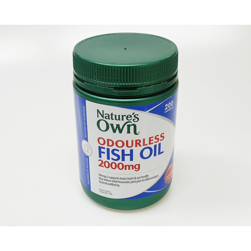 MD-005 Nature's Own Odourless Fish Oil 2000mg ( 200 Capsules ) / แท้ 100% ส่งตรงจากออสเตรเลีย