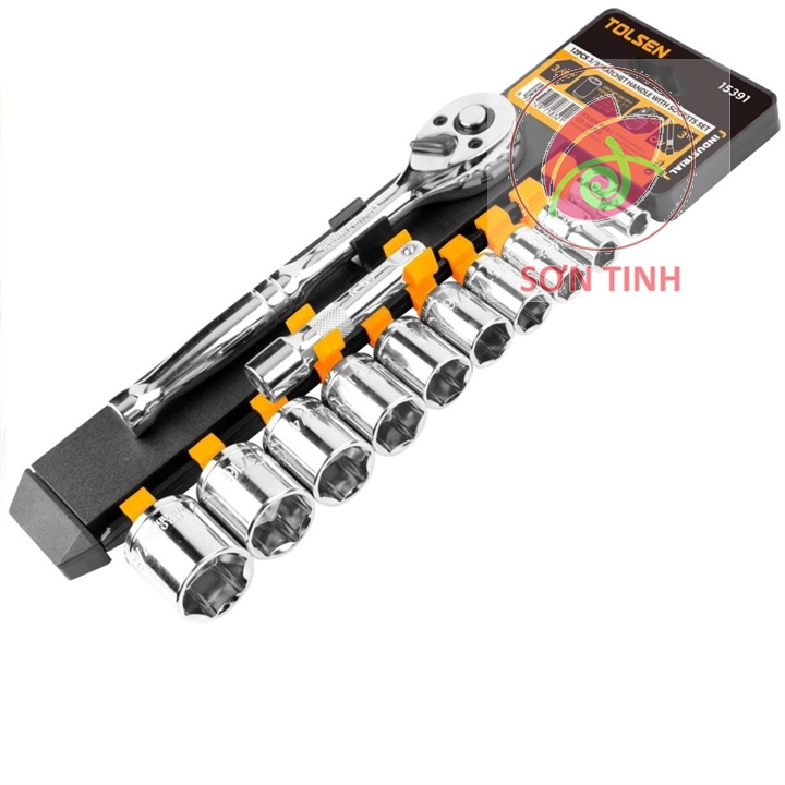 โทลเซน 15391 ชุดหลอดและเปิด 12 ชิ้น 3/8 นิ้ว