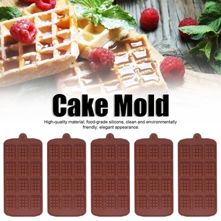 Helper HomeMall 5Pcs Waffle Silicone Cake Mold Chocolate Cookie Fondant Decoration Baking Tools