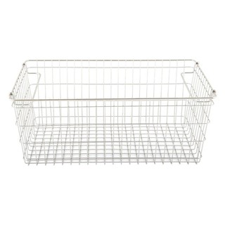 ตะกร้าสเตนเลสเหลี่ยมแบบเปิดหน้าซ้อนได้ L KECH  WIRE BASKET KECH ORGAN L STAINLESS STEEL