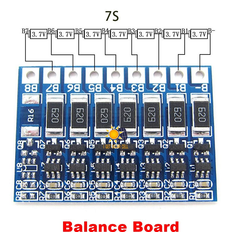 1 ชิ้น x HX-JH-008 7S 3.7V 29.4V 18650 Li-ion Lithium Battery 4.2V 66mA Balanced Board บอร์ดบาลานซ์ 