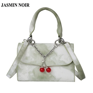 Jasmin NOIR กระเป๋าถือ กระเป๋าสะพายไหล่ สะพายข้าง หนัง PU แต่งพู่ สําหรับผู้หญิง