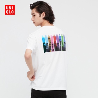 เสื้อยืดผ้าฝ้ายพรีเมี่ยม Uniqlo เสื้อยืดแขนสั้นพิมพ์ลายมะม่วงสําหรับผู้ชาย / ผู้หญิง (Ut) (Demon Slayer) 440693