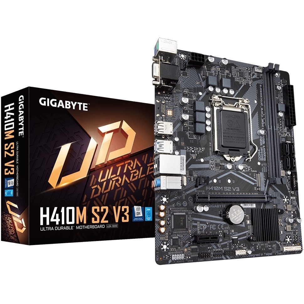 MAINBOARD (เมนบอร์ด) 1200 GIGABYTE H410M S2 V3 Warranty 3 - Y
