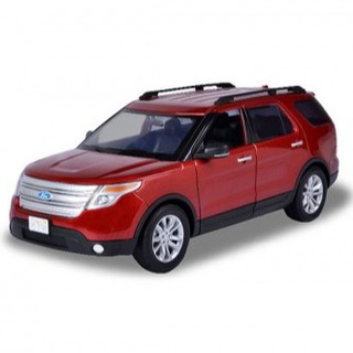 รถโมเดล สีแดงคันใหญ่ 1:18 MOTOR MAX 73186 2015 FORD EXPLORER XLT ประตูเปิดได้จริง