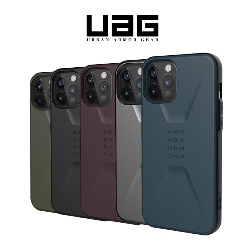 เคสไอโฟน
 UAG iPhone 12 Pro / iPhone 12 Case Cover Civilian with Sleek Ultra-Thin Military Drop Tested iphone case โทรศั