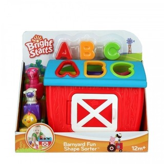 Bright Starts Barnyard Fun Shape Sorter (Red)