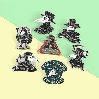 เข็มกลัดแฟชั่น Plague Doctor Pins สําหรับเพื่อนเพื่อนเพื่อน