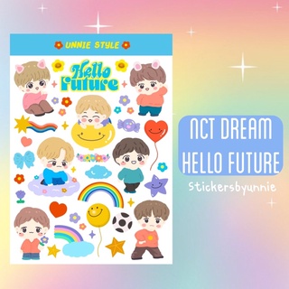 สติ๊กเกอร์ NCT DREAM Ver.Hello Future ขาวมัน/PP (ไดคัท/ไม่คัท)