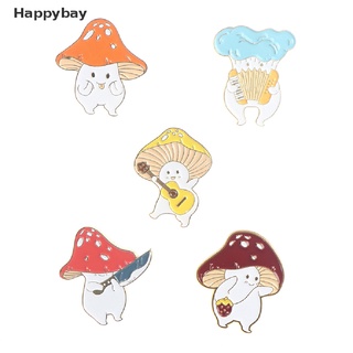 Happybay เข็มกลัดเห็ดน่ารัก ติดกระเป๋าเป้สะพายหลัง