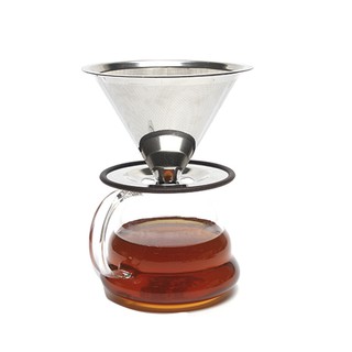 ดริปเปอร์ สแตนเลส กรวยดริปกาแฟ 1-2 ถ้วย/2-4 ถ้วย Stainless Coffee Dripper