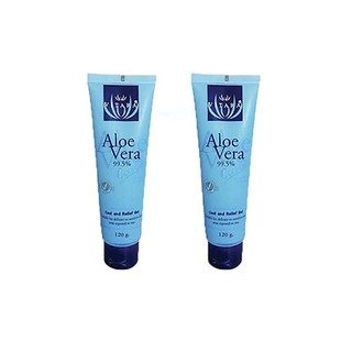 Vitara Aloe Vera Detox Skin Cool Gel 120 g x2หลอด สำหรับผิวหน้าและผิวกายที่ไหม้แดดมาก