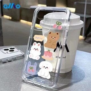 เคสโทรศัพท์มือถือแบบนิ่ม ลายกระต่ายหมีน้อยน่ารัก สําหรับ Realme C55 C33 2023 C55 C30s C33 C30 C31 C35 C25s C11 2021