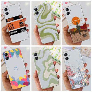 เคสโทรศัพท์มือถือ TPU แบบใส พิมพ์ลาย แฟชั่น สําหรับ Samsung Galaxy A04e SM-A042F A04 A045F A 04 e