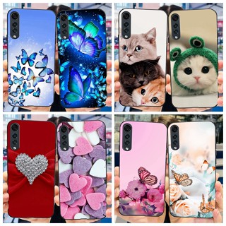 เคสโทรศัพท์มือถือ ซิลิโคนนิ่ม TPU ใส ลายการ์ตูนแมว ผีเสื้อน่ารัก สําหรับ LG Velvet 5G LM-G910EMW