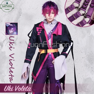 [คลังสินค้าพร้อม] NIJISANJI Vtuber Luxiem Uki Violeta คอสเพลย์เครื่องแต่งกายชุด Perfect Restoration