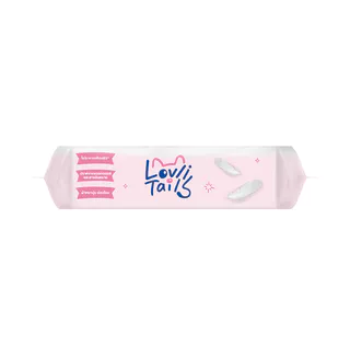 ทิชชู่เปียกสัตว์เลี้ยง สูตรอ่อนโยน เช็ดรอบดวงตาได้ ใช้ได้ทั้งแมวและหมา LovliTails เลิฟลี่เทล [1ห่อมี80แผ่น]